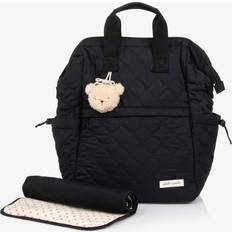 Black Quilted Changing Backpack 40 cm