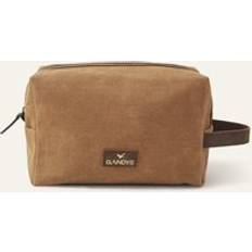 Leather Toiletry Bags Gandys Sand Kasol XL Wash Bag - Beige