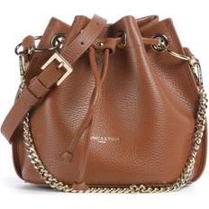 Bruna - Skinn Bucketväskor Lancaster Stilig Dragsko Väska Alba Double - Brown