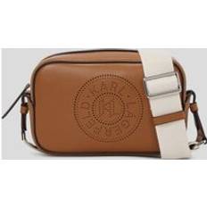 Karl Lagerfeld Bags Karl Lagerfeld K/Circle Perforated Crossbody Bag - Dark Tan