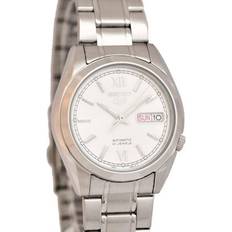 Ure Seiko 5 Automatic Silver Dial Stainless Steel Strap Men's Watch SNKL51K1