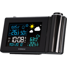 Thermometers & Weather Stations Kienzle Funk DCF Wetterstation Mit Wand Projektion Schwarz