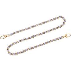 Purple Bag Accessories Uxcell 32" purse chain strap with buckles for shoulder (purple + gold)