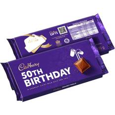 Matvaror Cadbury 50th Birthday Dairy Milk Chocolate Bar with Sleeve 110g