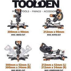 Power Saws Evolution R255SMS-DB+ 255mm Double Bevel Mitre Saw & Stand