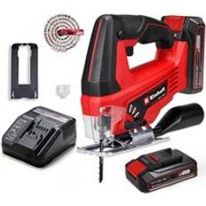 Power Saws Einhell 18V Cordless Jig Saw TC-JS18/70 Li Power X-Change 2 x 2.5Ah Batteries
