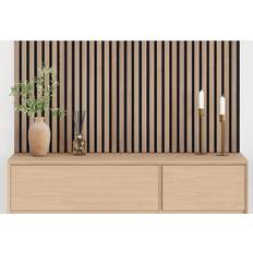 vidaXL Akoestische Wandpanelen 2 St Latten 60,5x60 Cm Eikenfineer