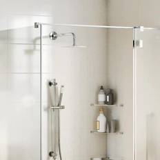 Overhead & Ceiling Showers vidaXL Rain Shower Head 20x20 cm Square Silver, Stainless Steel