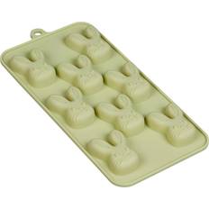 Green Chocolate Moulds Tala Silicone Easter Bunny 8 Cups Green Chocolate Mould
