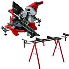 Power Saws Einhell Sliding Mitre Saw 216mm Double Bevel Dual Sided 240V + Laser +1608 Stand