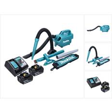 Makita DCL 184 RT Akku Staubsauger 18 V 54 mbar 0,5 l 2x Akku 5,0 Ah Ladegerät