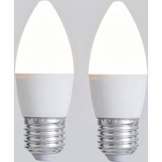Status Set of 2 4W Pearl ES Candle Bulbs Warm White
