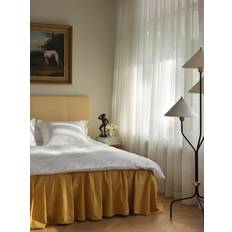 Vita Sänggavlar Mille Notti Alexandra Laura 90x110 cm Gul Sänggavel