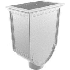 Roof Equipment ARP Cast Aluminium Round Gallica Hopper 76mm PPC Finish