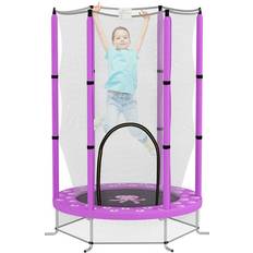 Aiyaplay 4.6Ft Kids Trampoline With Safety Enclosure Net