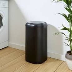 Dunelm Rectangle 30L Sensor Bin - Black 7.93gal