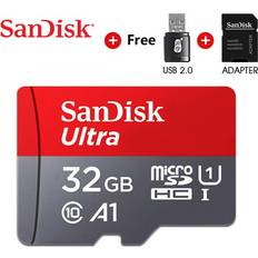 SanDisk Minnekort 128GB 64G MicroSD TF-Kort 32G 16G SDXC SDHC Mikro SD-Kort