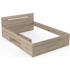 Bedden CaliCosy Bed Michigan Eikenkleur 90x200 cm