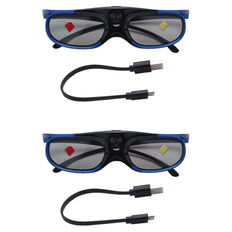 3D Glasses Jojomino 4X Rechargeable DLP Link 3D Glasses Active Shutter
