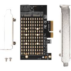 Sodial Pcie To M2/M.2 Adapter M.2 NGFF To Desktop PCIe X4 X8 X16 NVMe SATA Dual1638