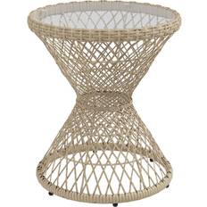 Cafétische OutSunny Gartentisch Braun Polypropylen 45 x 45 cm