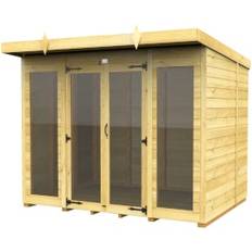 Diy Sheds Pent Summer House Full Height Window 12ft x 4ft (Building Area )
