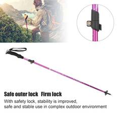 Trekking Poles GSA Gsa Walking Stick 5 Section Collapsible Aluminum Alloy Adjustable Folding C SG