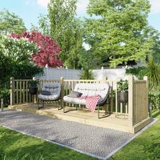 Pinewood Decking Timber Power Sheds Powersheds Treated Timber Decking Kit 4ft x 16ft Light Brown