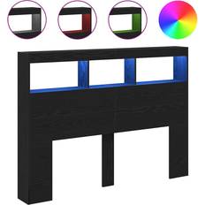 Headboards vidaXL Cabinet with LED 140 x 17 x 102 cm Headboard
