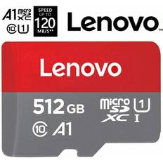 Micro sd Lenovo 512GB Micro SD Card Flash Memory Card with Adapter A1 U1 Class 10