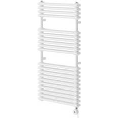 Heated Towel Rails Wholesale Domestic Hayes 1140mm x 600mm Designer Digital Thermostatic Electric Heated Towel Rail White