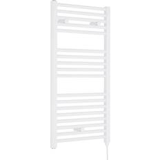 Electric Vertical Round Towel Rail 920mm x 480mm 500 Watt Gloss