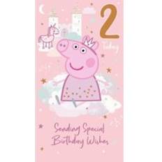 Pink Cards & Invitations Peppa Pig Age 2 Birthday Card