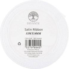 White Gift Wrap Ribbons Satin Ribbon 15m White