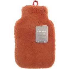 Orange Heat Bottles Country Club Luxury Hot Water Bottle Faux Fur Cover 2 Litre Orange