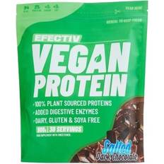 Efectiv Nutrition Vegansk Proteinpose Saltet Mørk Chokolade 900g