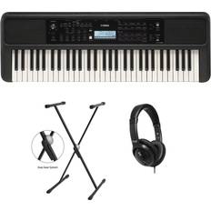 Electrical Cable to Wall Socket Keyboards Yamaha PSR-E383 Set Keyboard mit Stativ und Stereo-Kopfhörer
