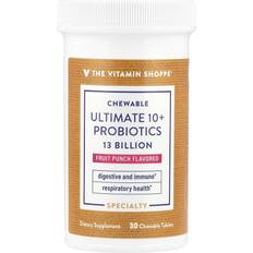 The Vitamin Shoppe Chewable Ultimate 10+ Probiotic Fruit Punch 13 Billion 30 Chewables 30 pcs