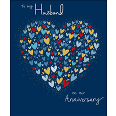 Woodmansterne Heart of Hearts Husband Anniversary Card