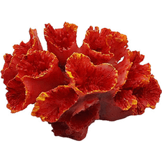 Swell Artificial Coral Orange Vibrant Natural-Looking Fish Aquarium Decoration