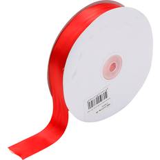 Red Gift Wrap Ribbons Creativ Company Satin Ribbon 25 mm Red 50m