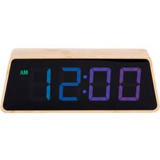 Väckarklockor Karlsson LED Alarm Changing Marron 19 x 7 cm