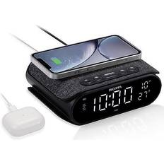 Roxel Alarm Clock With Fast Wireless Charging Night Light