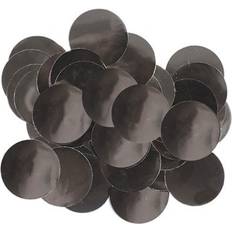 Black 10mm Round Foil Table Confetti