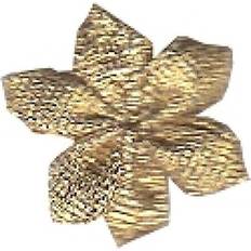 Gold Gift Wrap Ribbons Berisfords Ribbon Petal Flowers 200 Gold Pack of 6