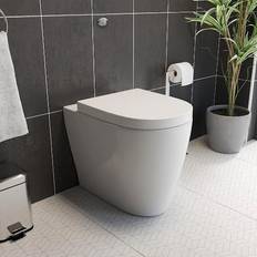 Back to Wall Toilet with Concealed Cistern and Soft Close Seat