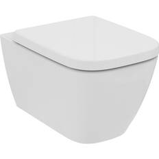 B Wall Hung Toilet and Soft Close Seat White Ceramic