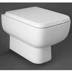 Toilets RAK RAK Series 600 Alpine White Rimless Back To Wall Hung Toilet Pan SE1