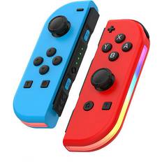 Game Controllers Leatpharkee Wireless Bluetooth Joy-Con Controller with RGB Light