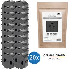 Cache prises Reer Capuchon De Prise Noir 20 Pcs